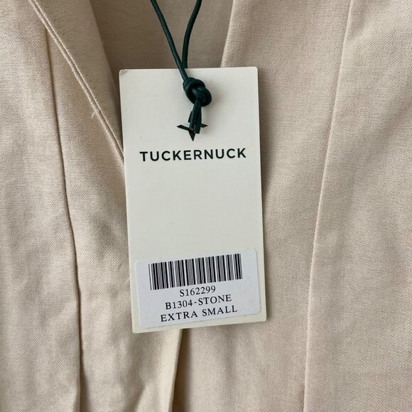 NWT Tuckernuck Stone Luella Pleated Dress Beige - Picture 5 of 10